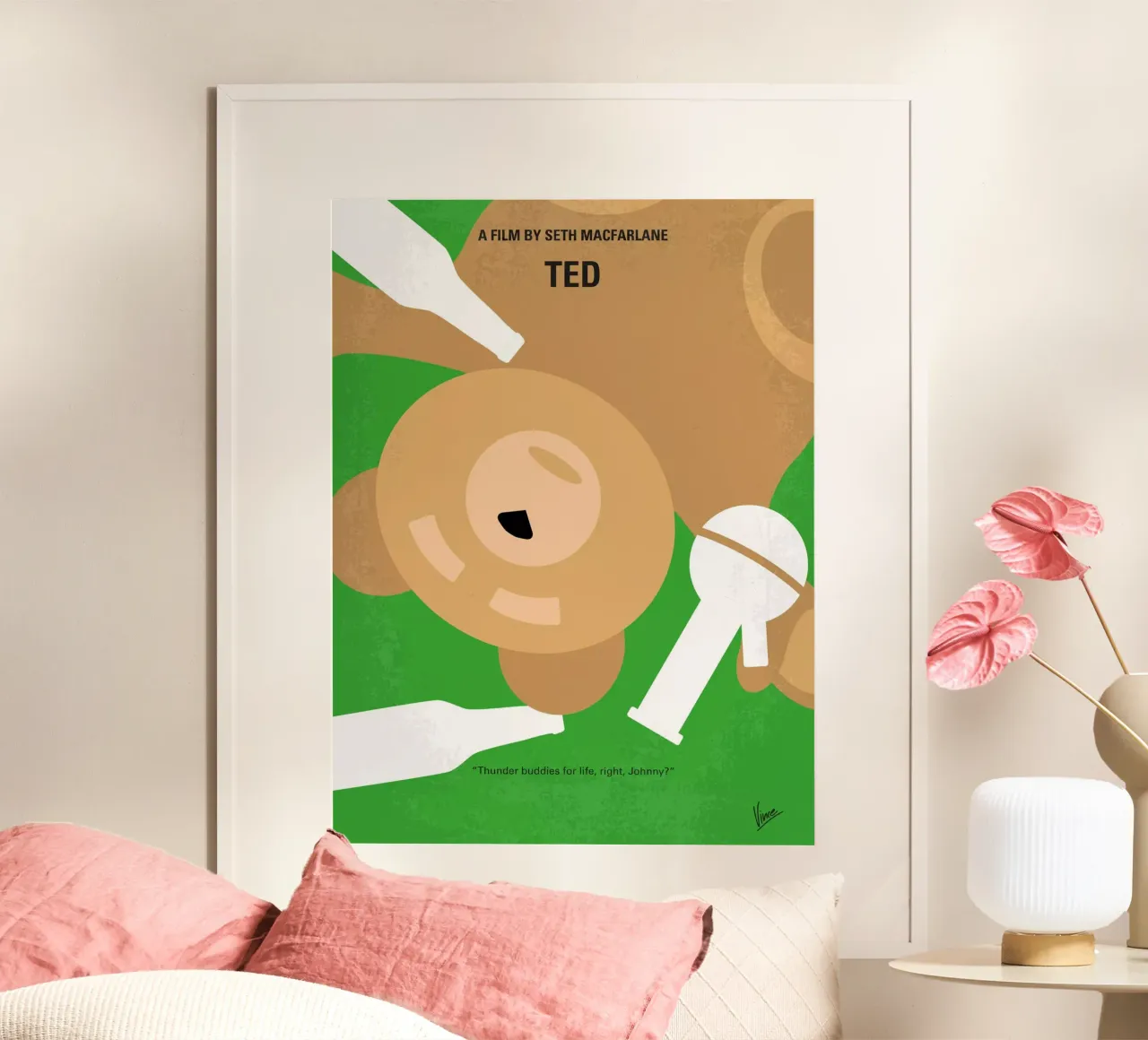 No519 My TED minimal movie poster poster con telaio in plastica da Chungkong