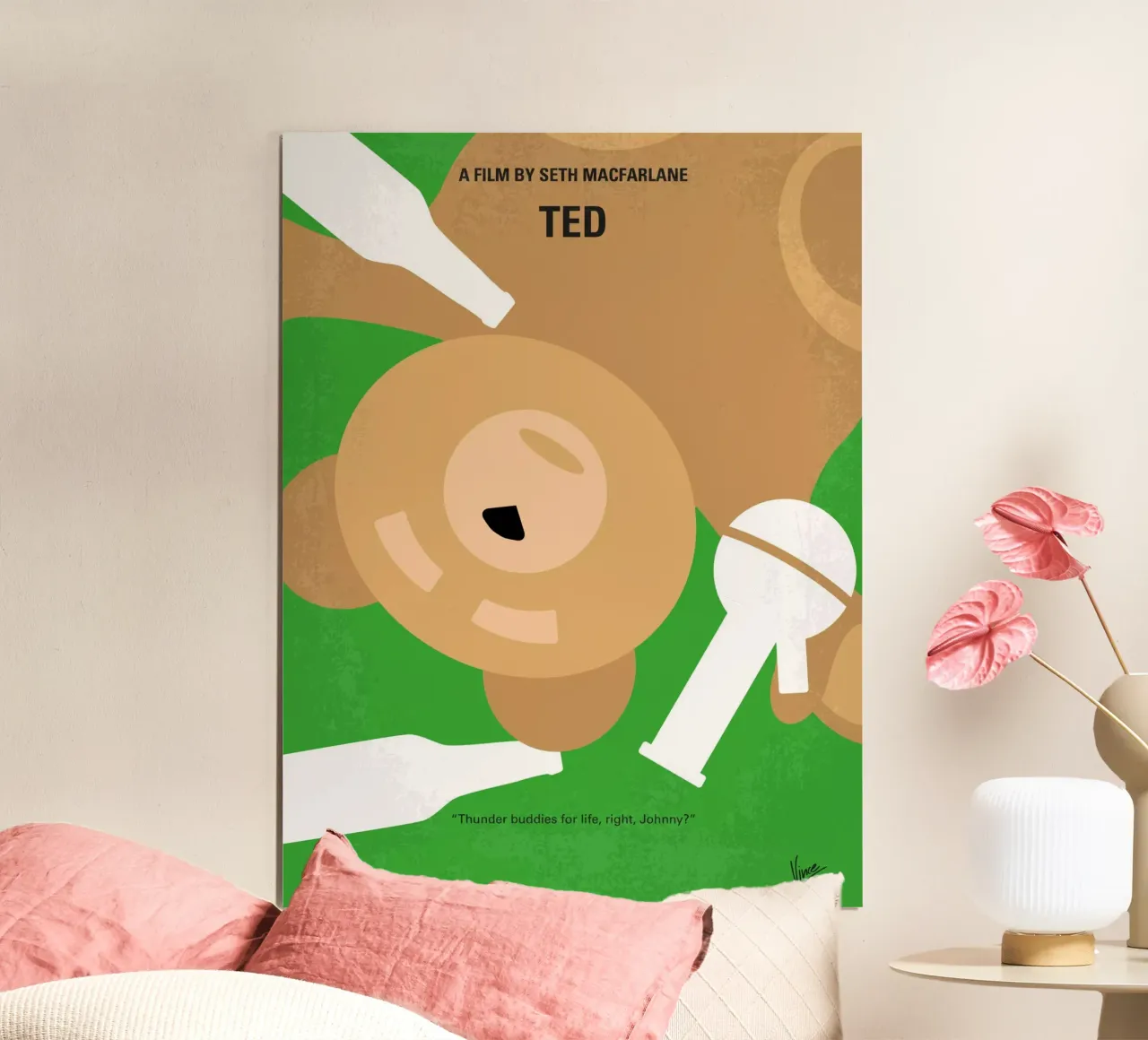 No519 My TED minimal movie poster poster con telaio in plastica da Chungkong