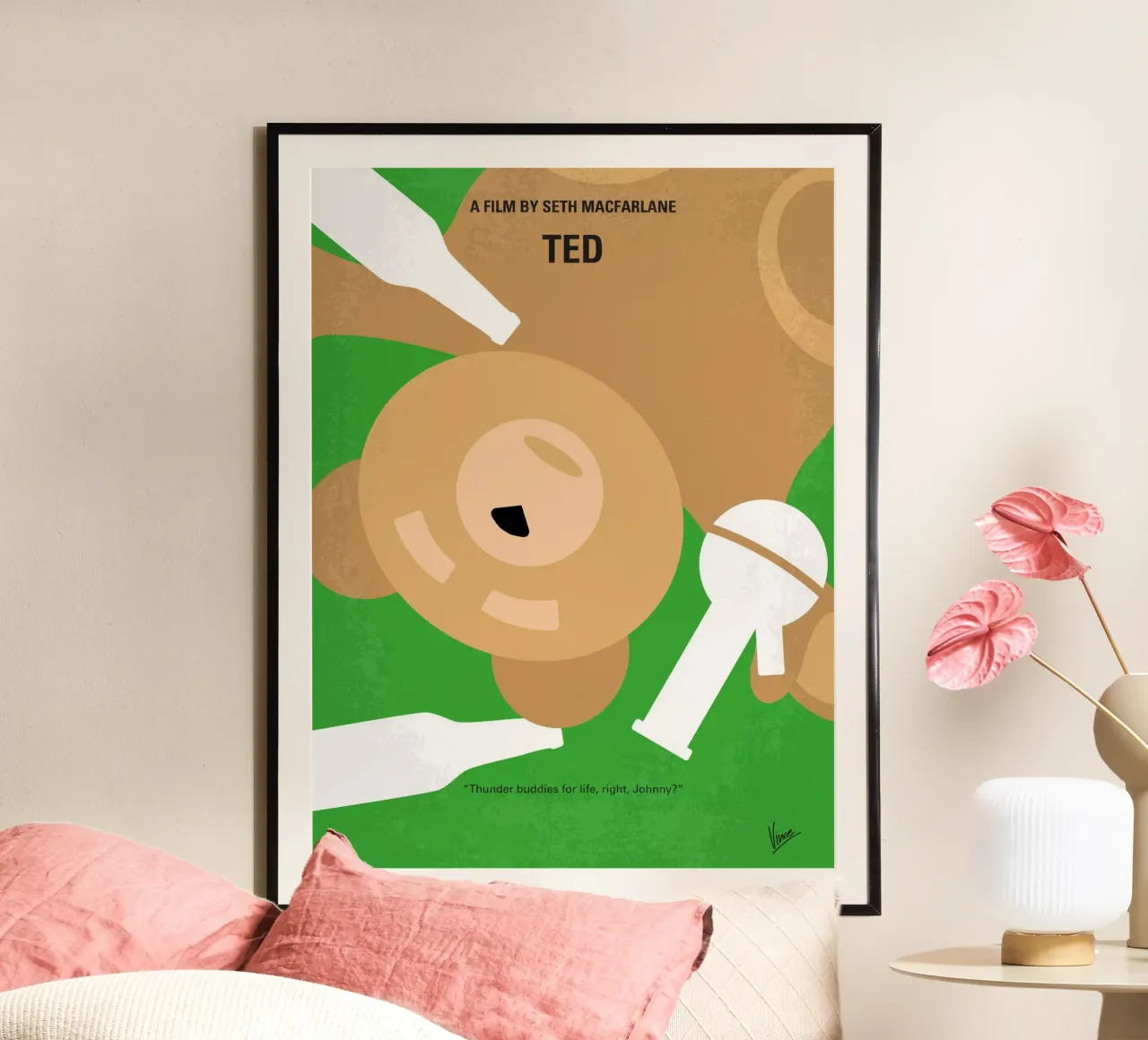 No519 My TED minimal movie poster poster con telaio in plastica da Chungkong