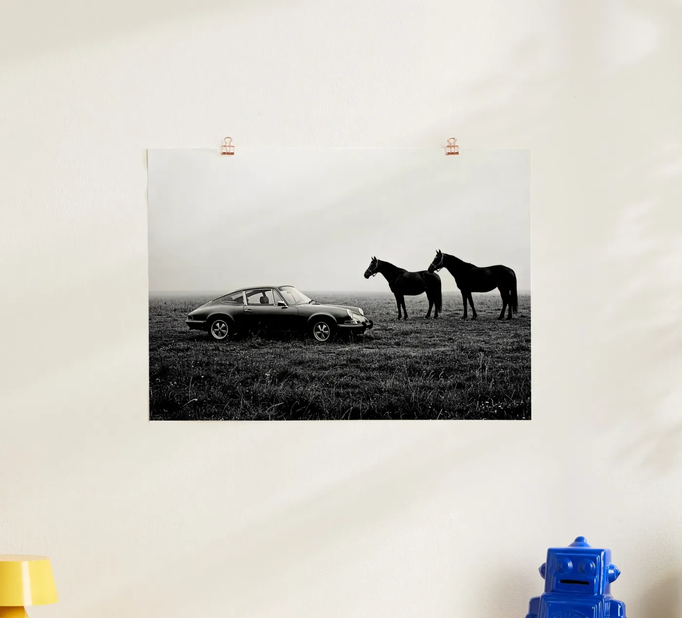 Auto e cavalli poster da ARTMAIACREATION