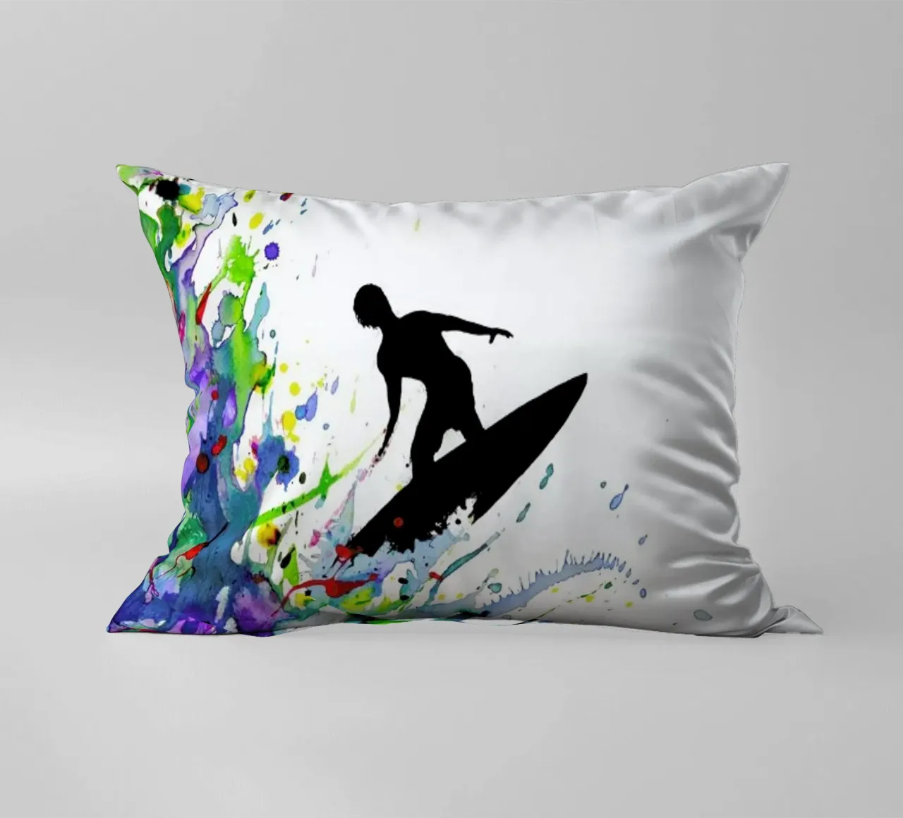 A Pollock's Point Break decorative cushion by Marc Allante