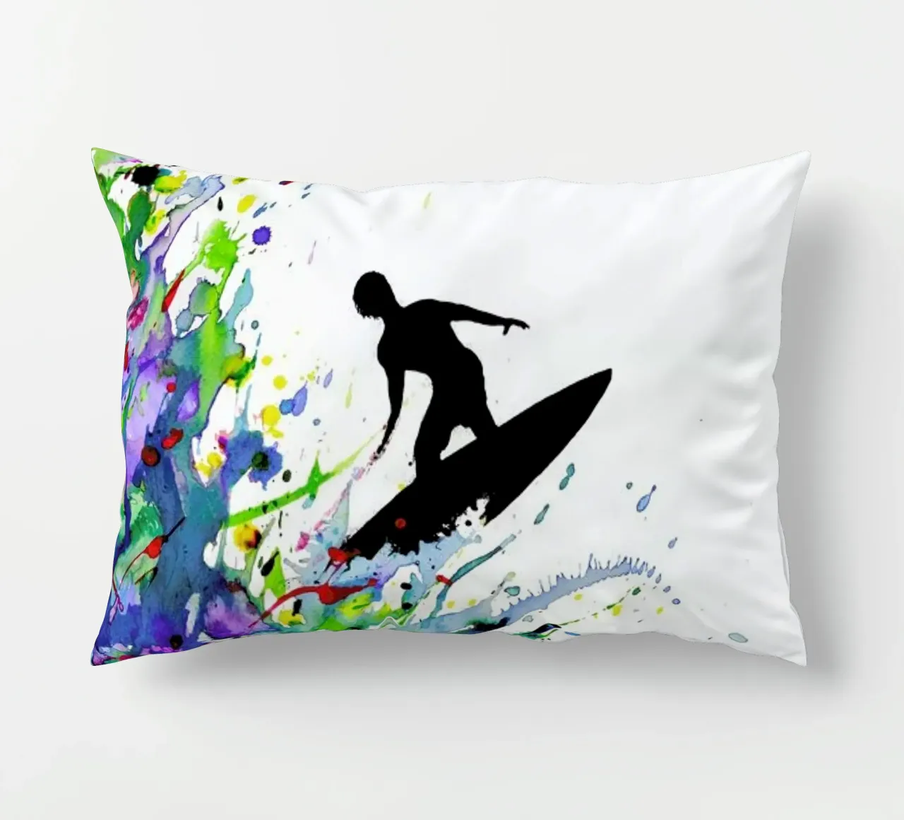 A Pollock's Point Break decorative cushion by Marc Allante
