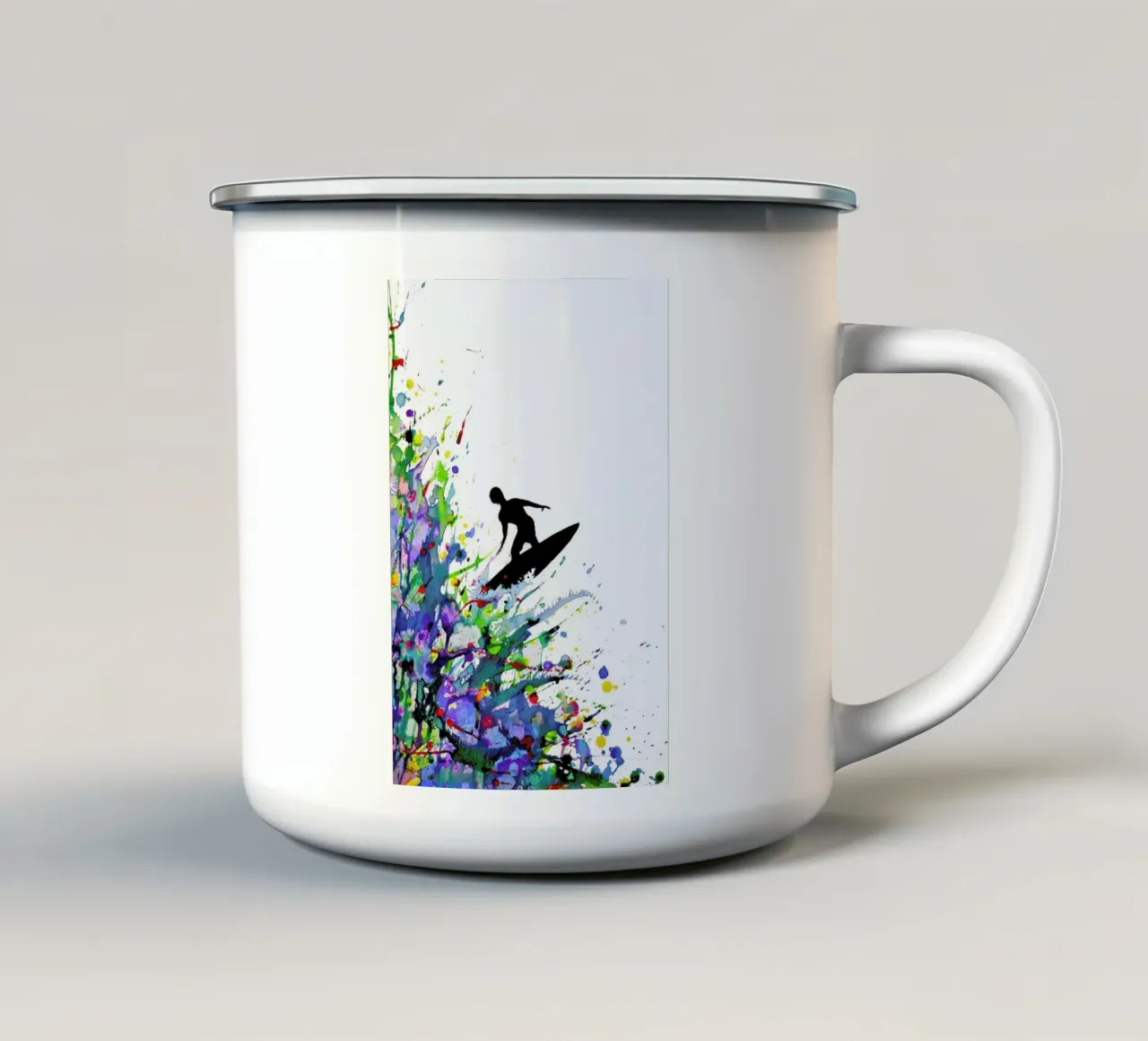 A Pollock's Point Break tazza in smalto da Marc Allante