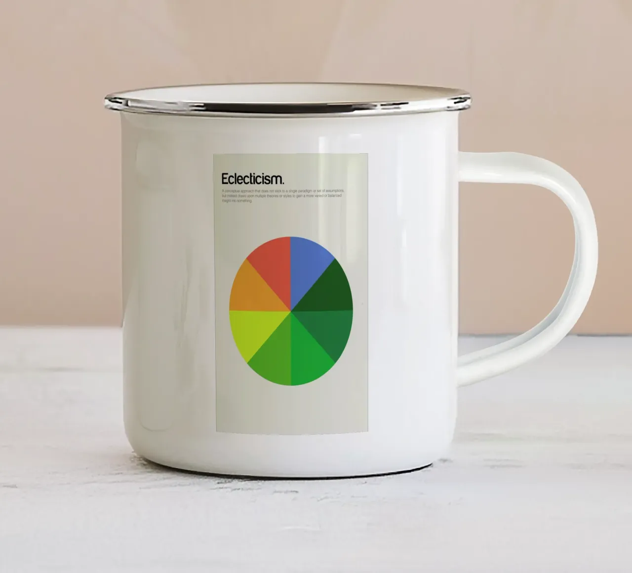 Eclecticism taza de esmalte de Genís Carreras