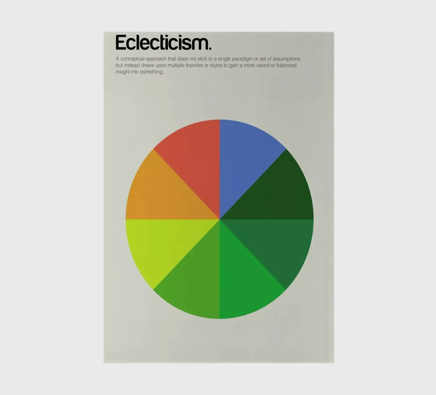 Eclecticism notebook by Genís Carreras