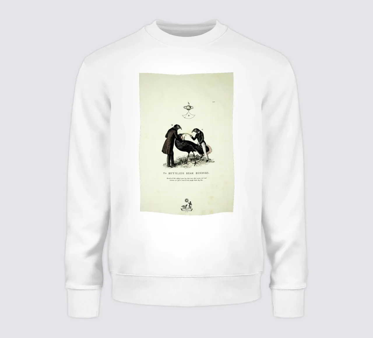 The beak bender sweatshirt by Matteo Morelli