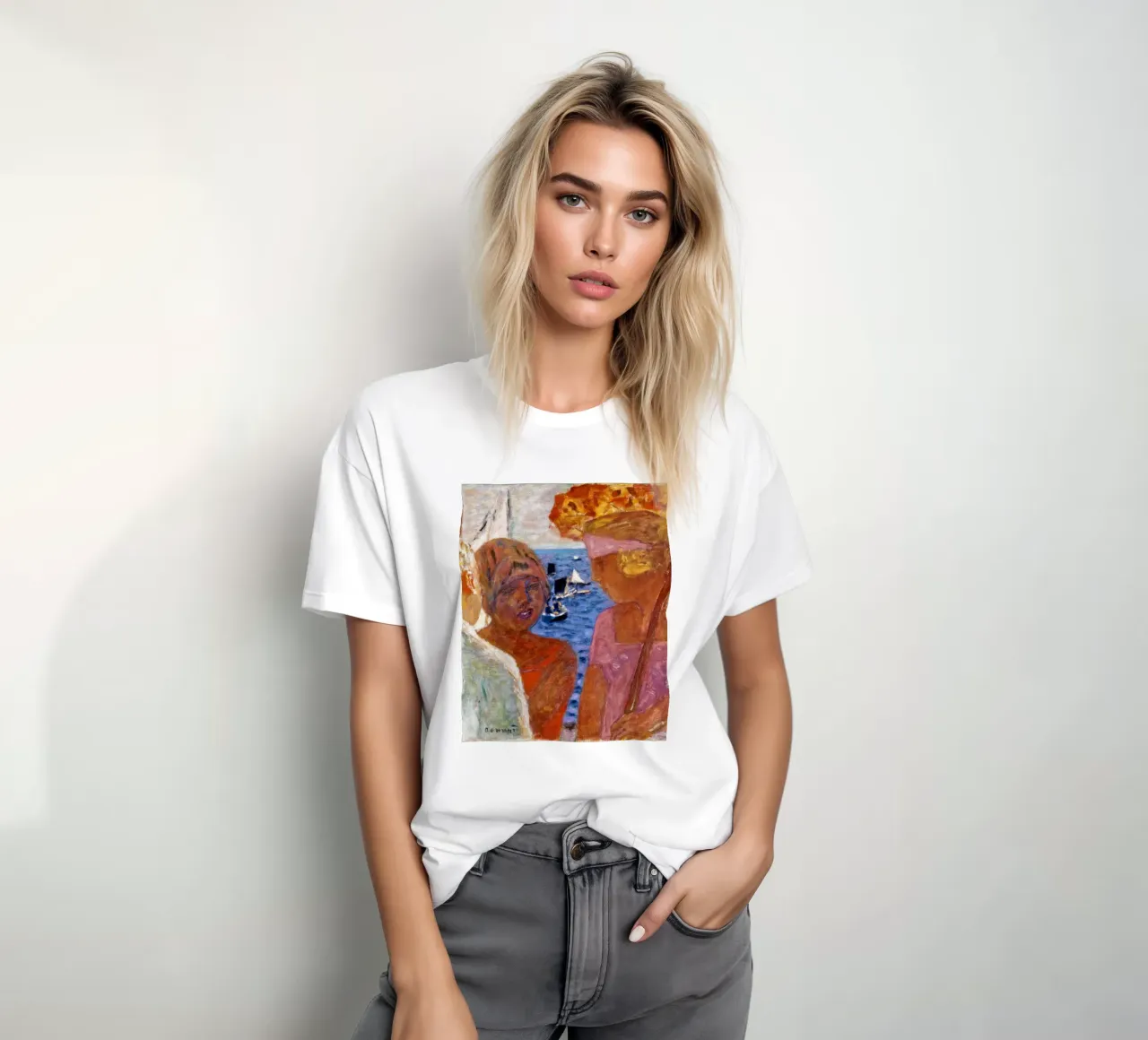 Pierre Bonnard: Conversazione ad Arcachon 1926 t-shirt da ARTOTHEK