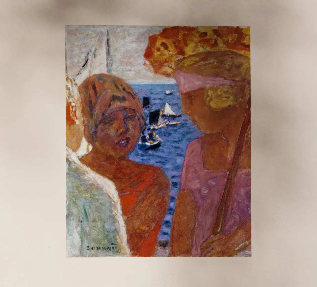 Pierre Bonnard: Conversazione ad Arcachon 1926 pellicola backlit da ARTOTHEK