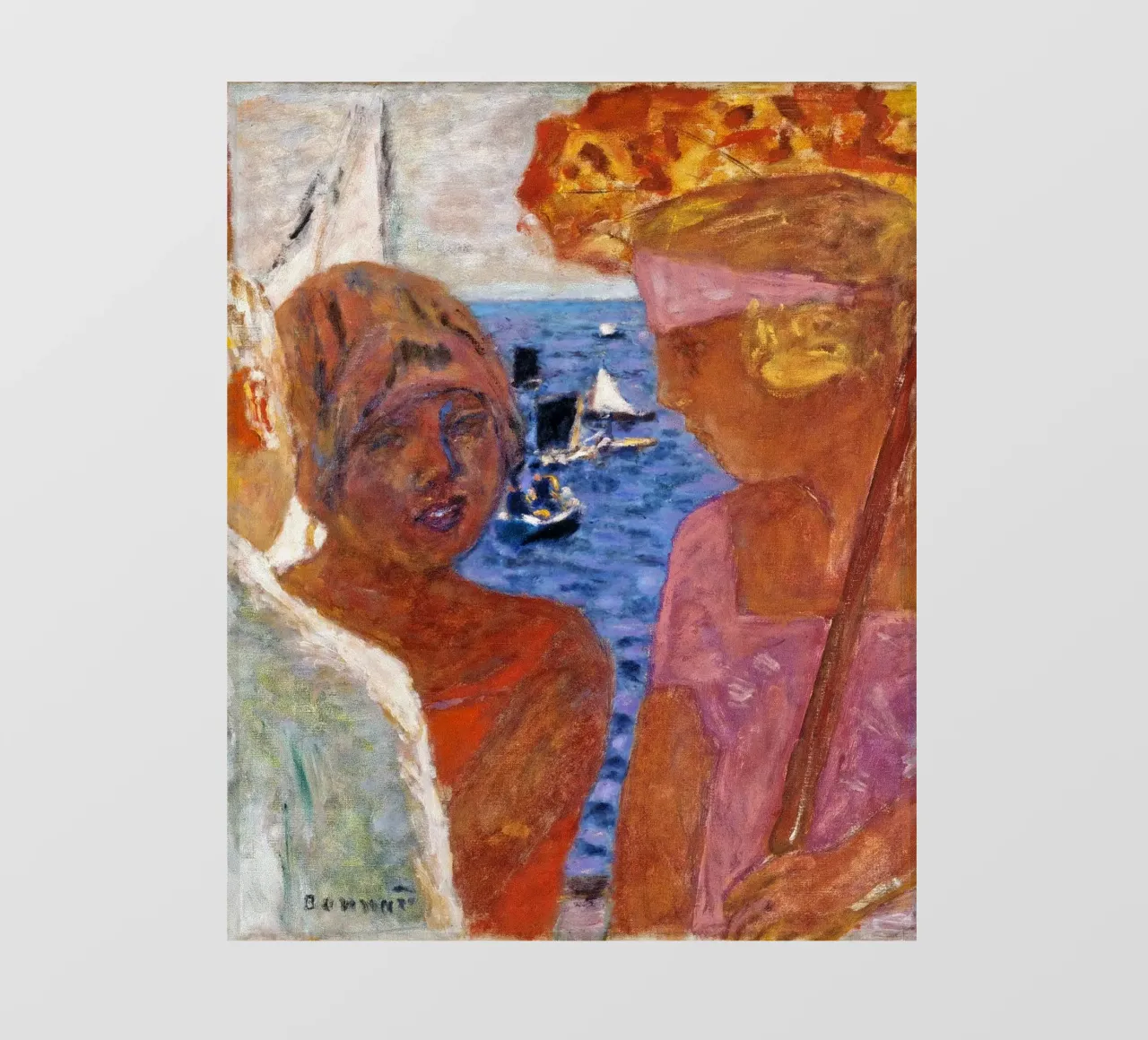 Pierre Bonnard: Conversazione ad Arcachon 1926 telo in pvc da ARTOTHEK