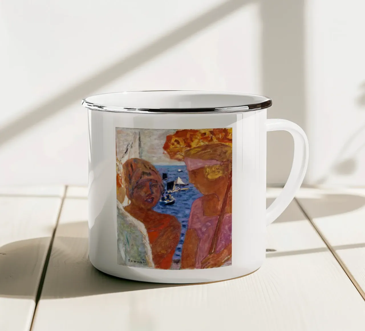 Pierre Bonnard: Conversazione ad Arcachon 1926 tazza in smalto da ARTOTHEK