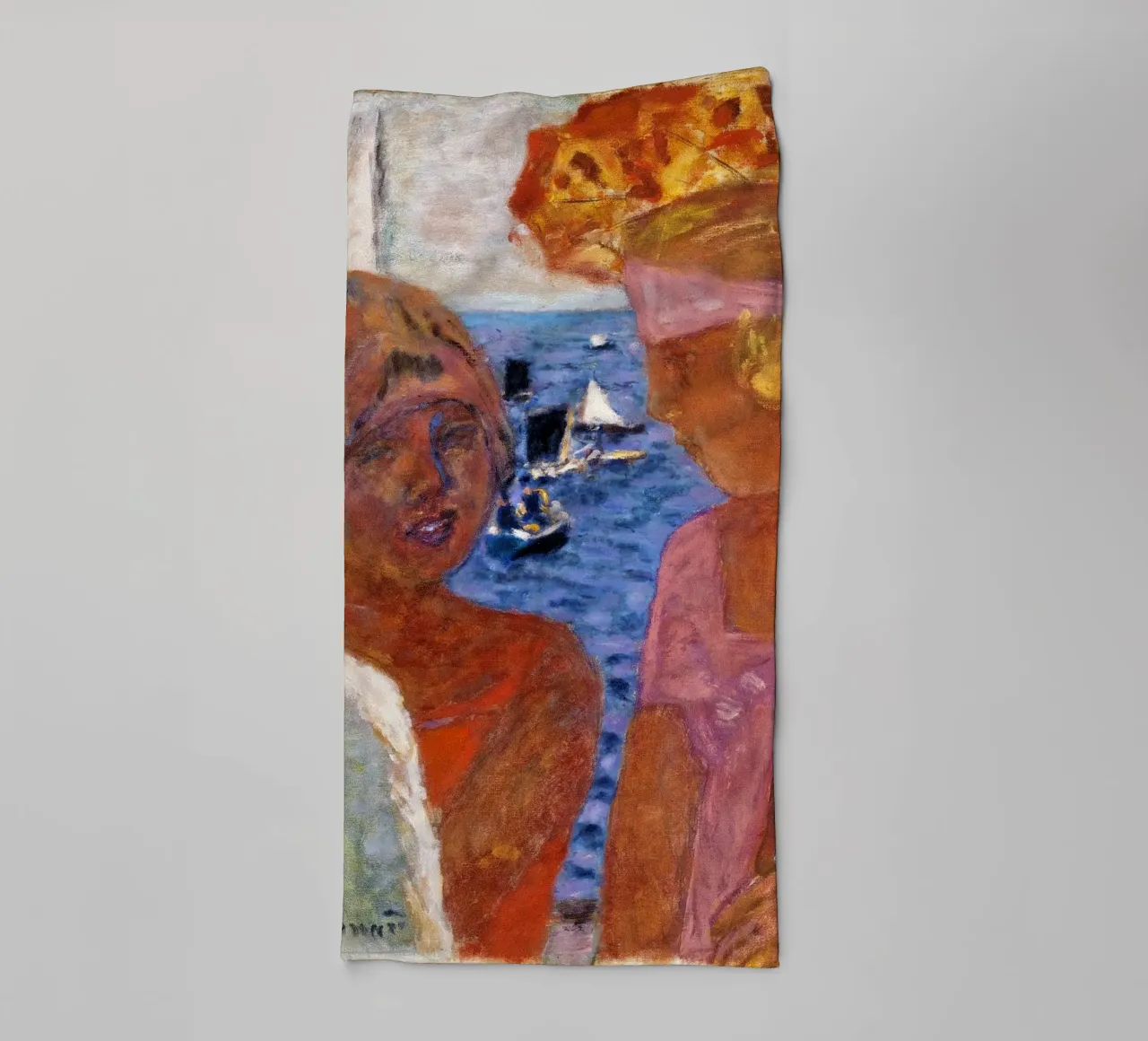 Pierre Bonnard: Conversation à Arcachon 1926 serviette de bain de ARTOTHEK