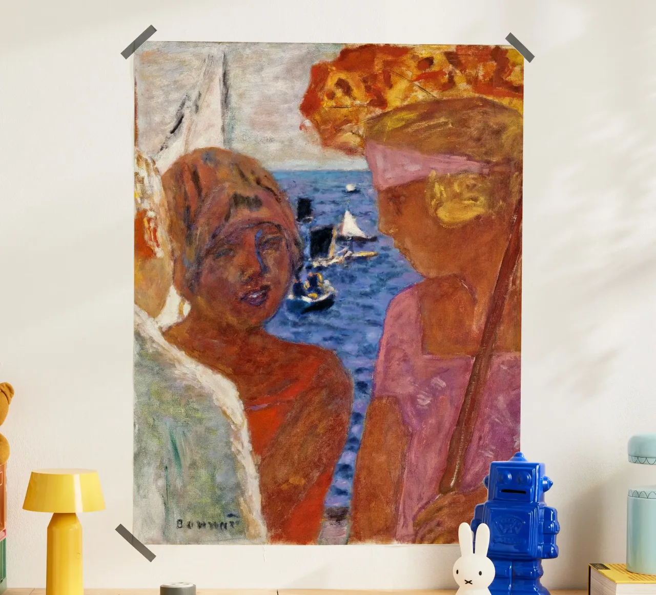 Pierre Bonnard: Conversazione ad Arcachon 1926 poster con telaio in plastica da ARTOTHEK