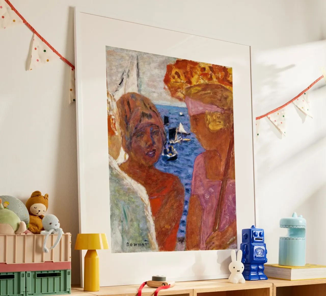 Pierre Bonnard: Conversazione ad Arcachon 1926 poster con telaio in plastica da ARTOTHEK