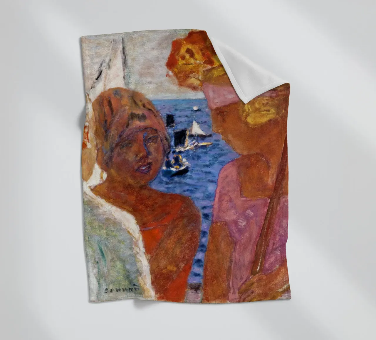 Pierre Bonnard: Conversazione ad Arcachon 1926 coperta in pile da ARTOTHEK