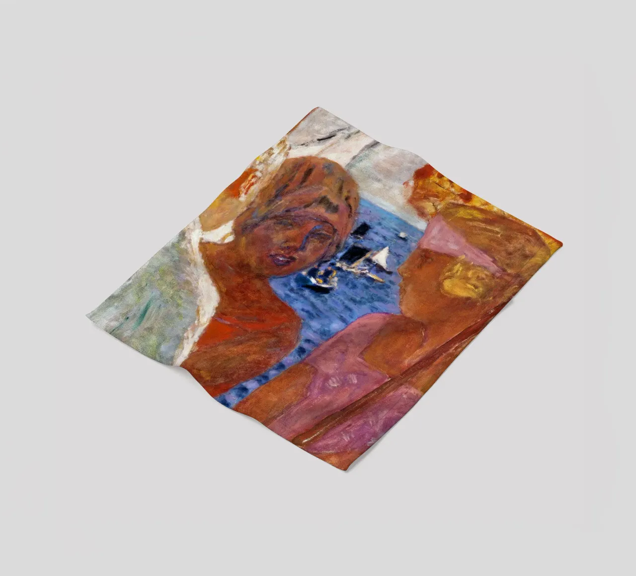 Pierre Bonnard: Conversazione ad Arcachon 1926 coperta in pile da ARTOTHEK