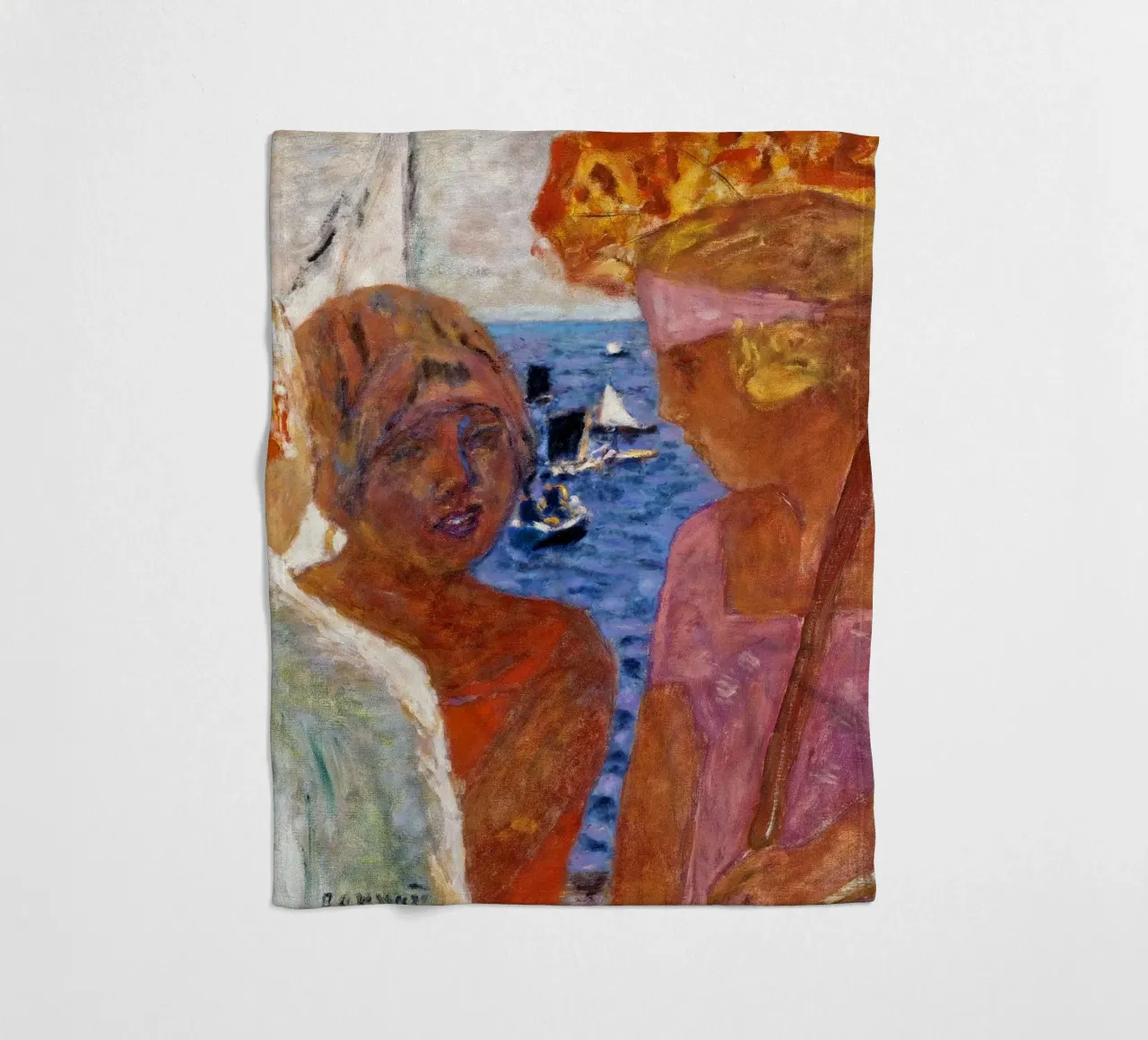 Pierre Bonnard: Conversazione ad Arcachon 1926 coperta in pile da ARTOTHEK