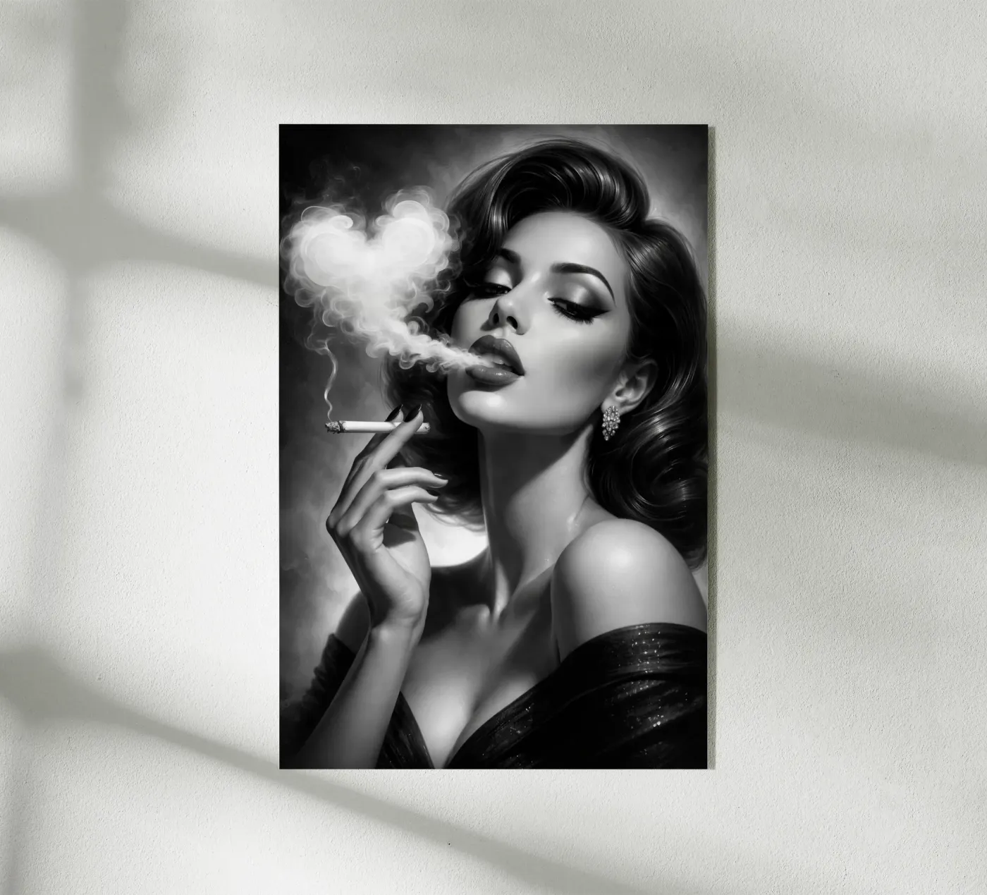 "Hart van rook" acryl van Katalier(Creative)