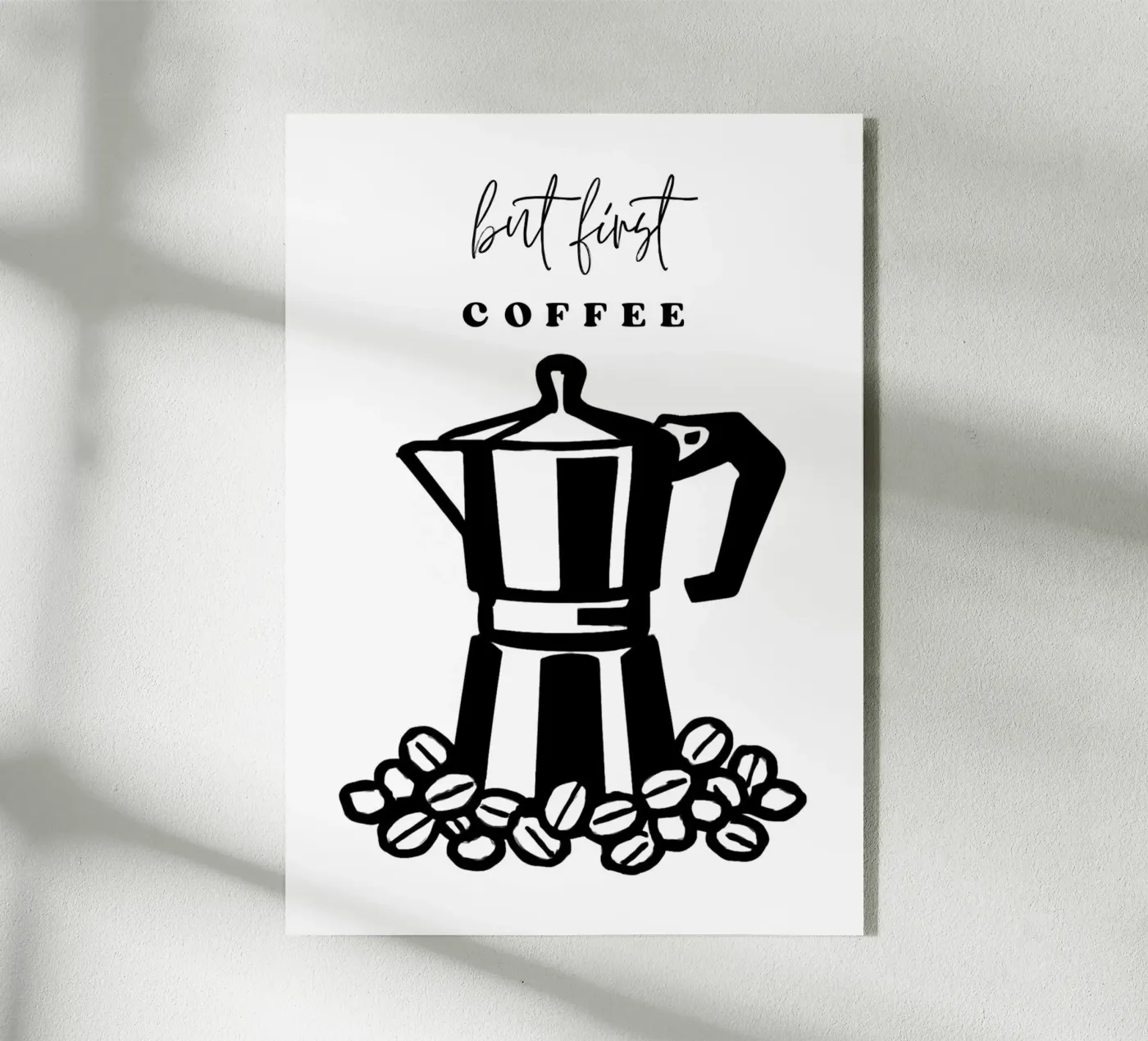 But first coffee Acryl-Glas von Funkydays