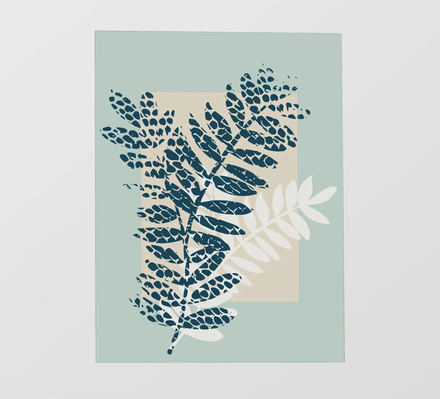 Nordic ease patterned twigs PVC Plane von annick