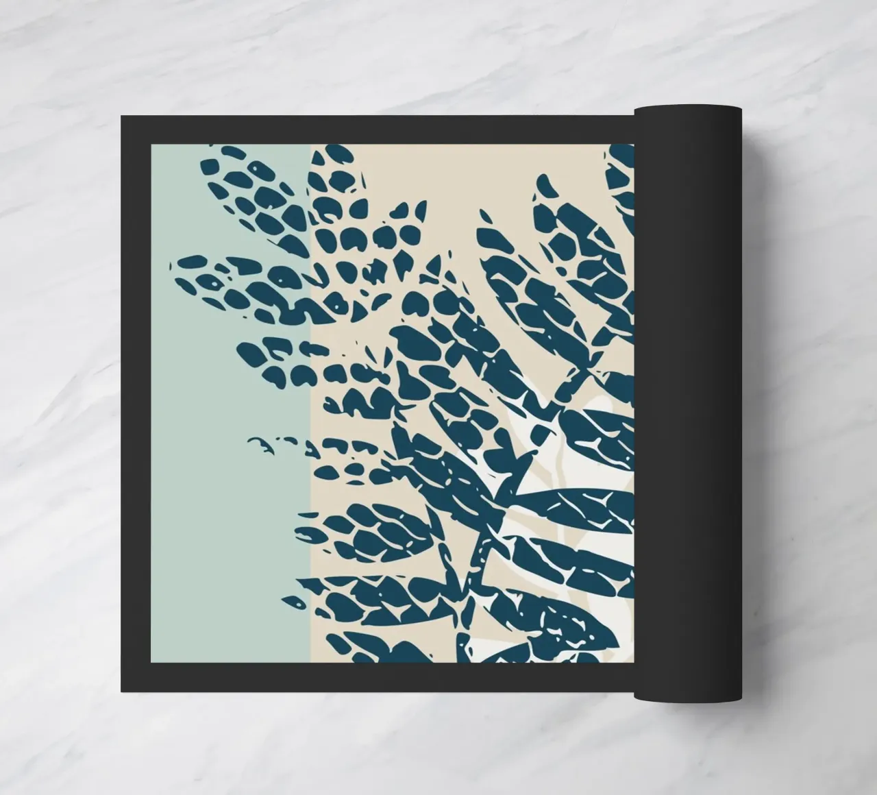 Nordic ease patterned twigs Fußmatte von annick