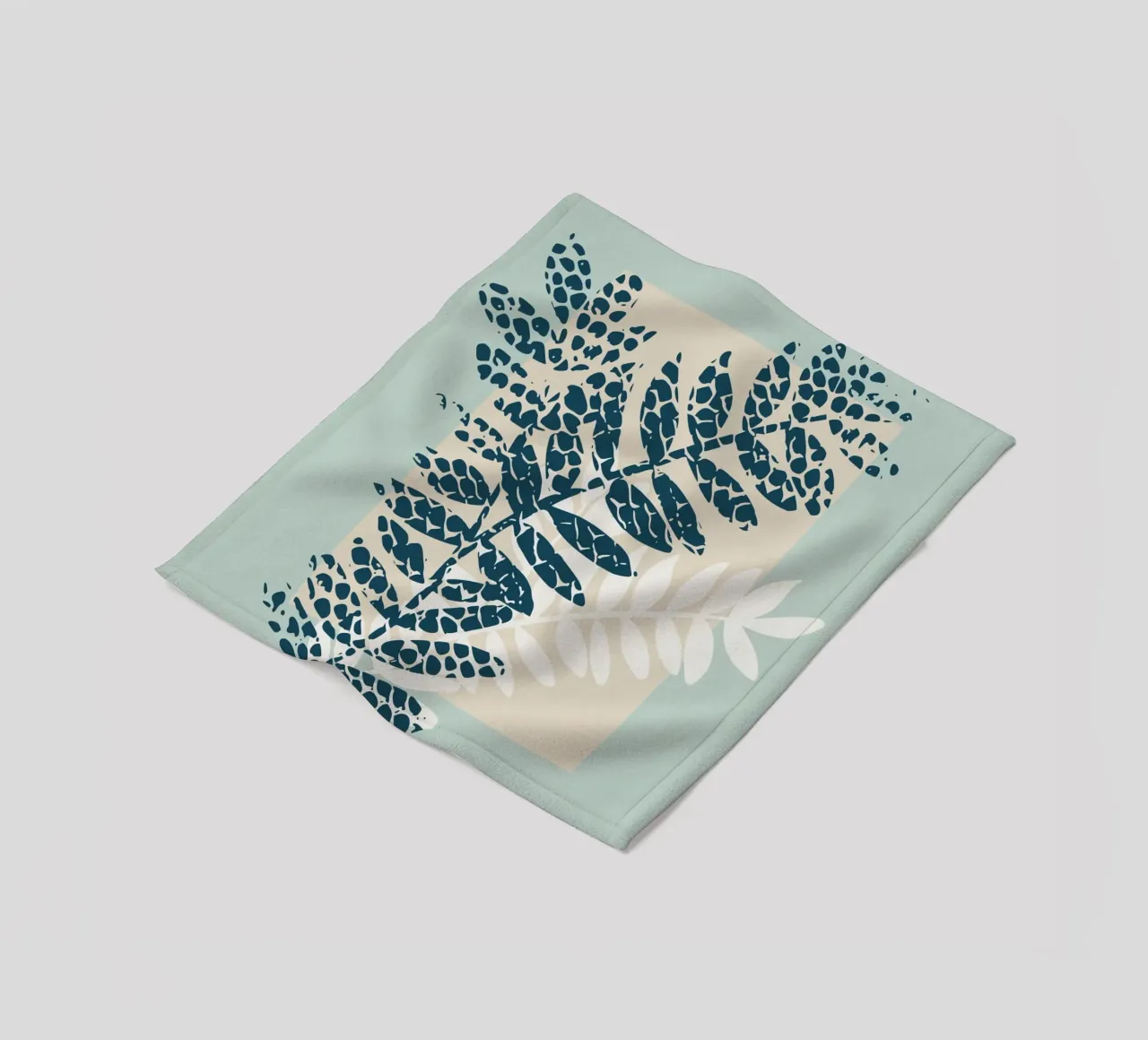 Nordic ease patterned twigs Fleecedecke von annick