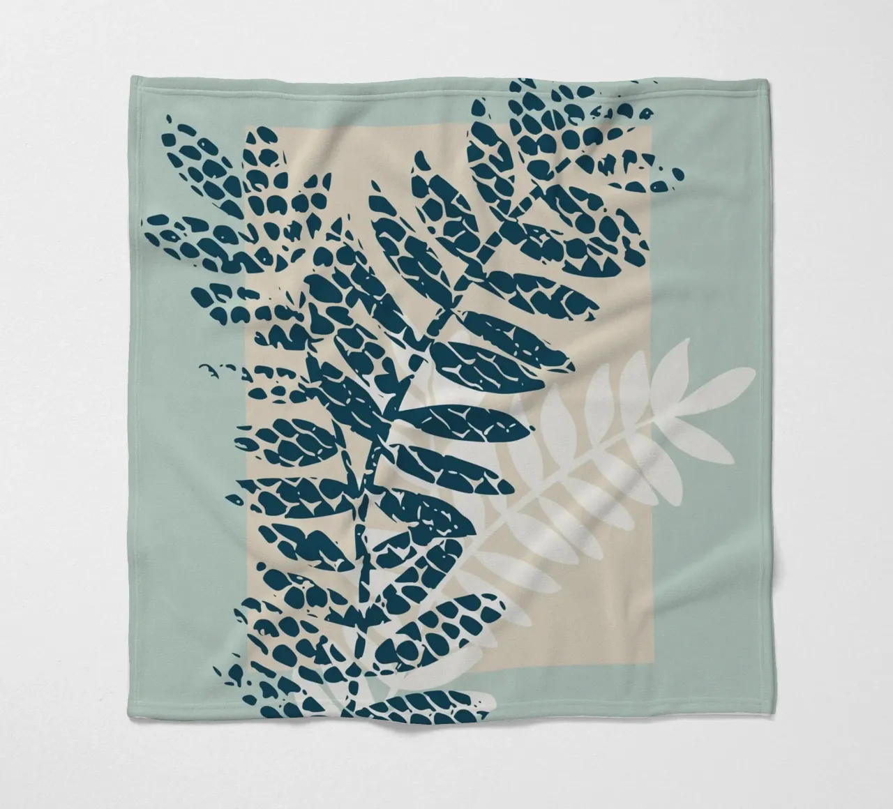 Nordic ease patterned twigs Fleecedecke von annick