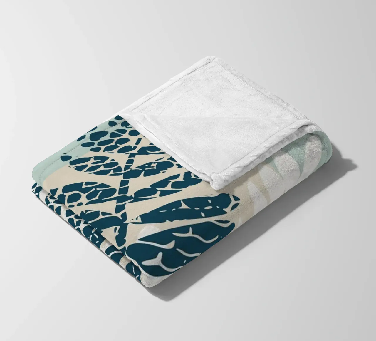 Nordic ease patterned twigs Fleecedecke von annick