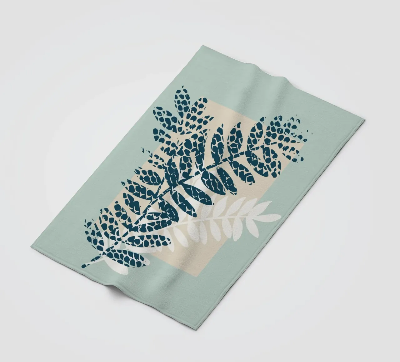 Nordic ease patterned twigs Fleecedecke von annick