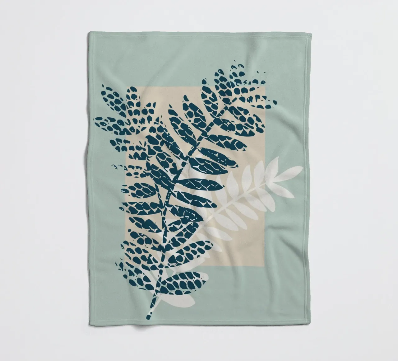 Nordic ease patterned twigs Fleecedecke von annick