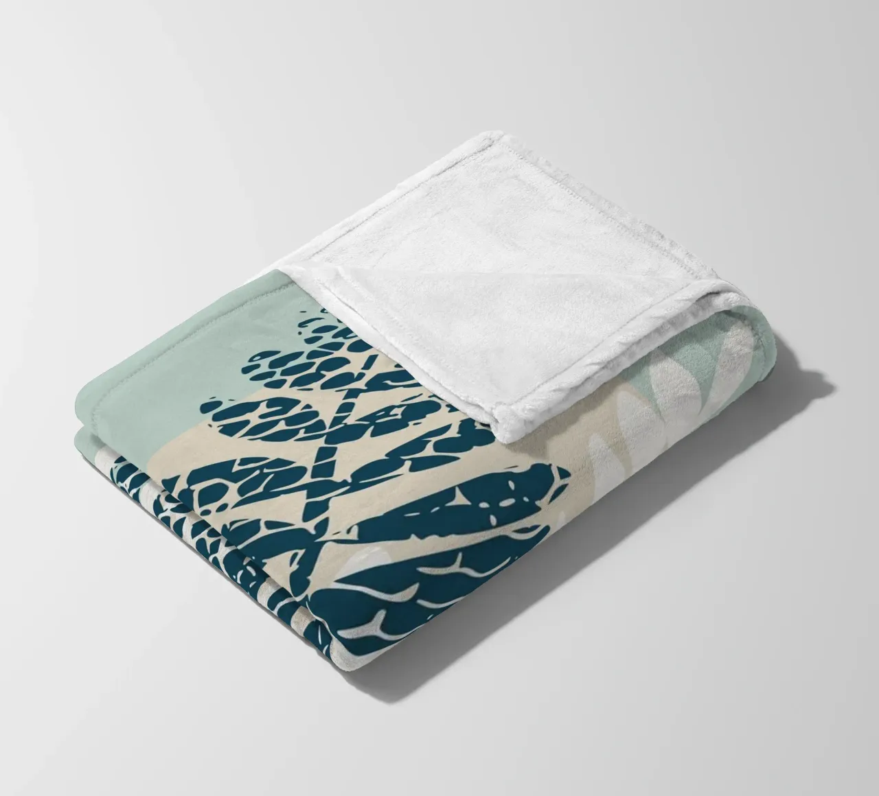 Nordic ease patterned twigs Fleecedecke von annick