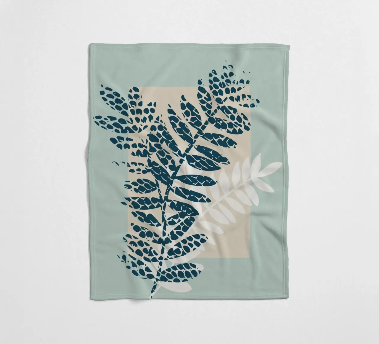 Nordic ease patterned twigs Fleecedecke von annick