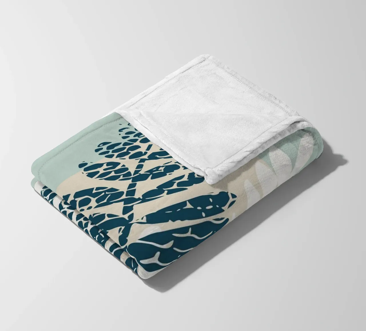 Nordic ease patterned twigs Fleecedecke von annick