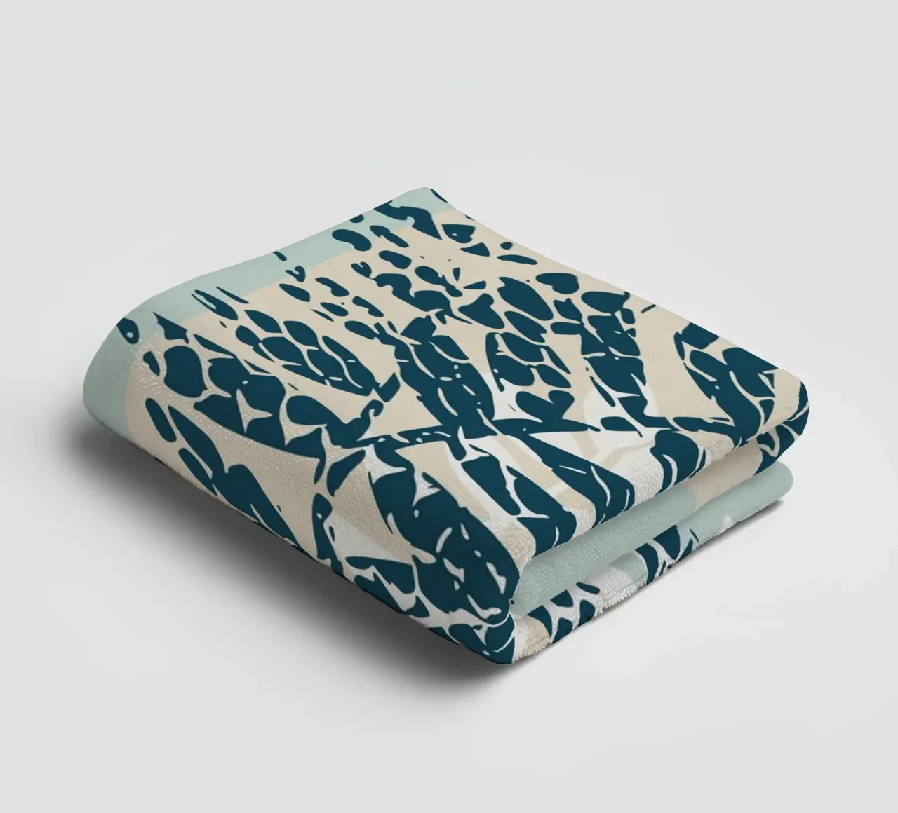 Nordic ease patterned twigs towel by annick