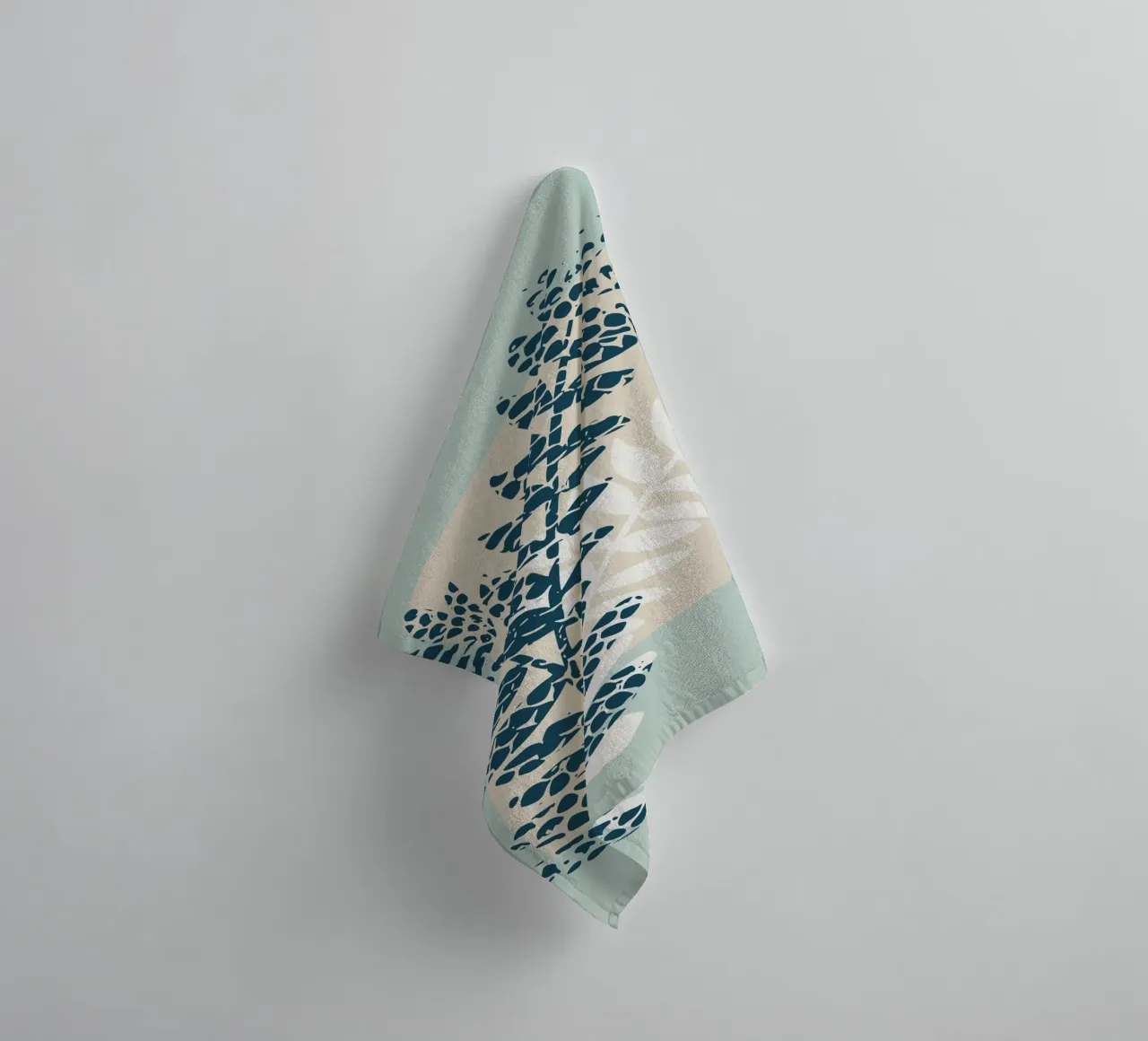 Nordic ease patterned twigs towel by annick