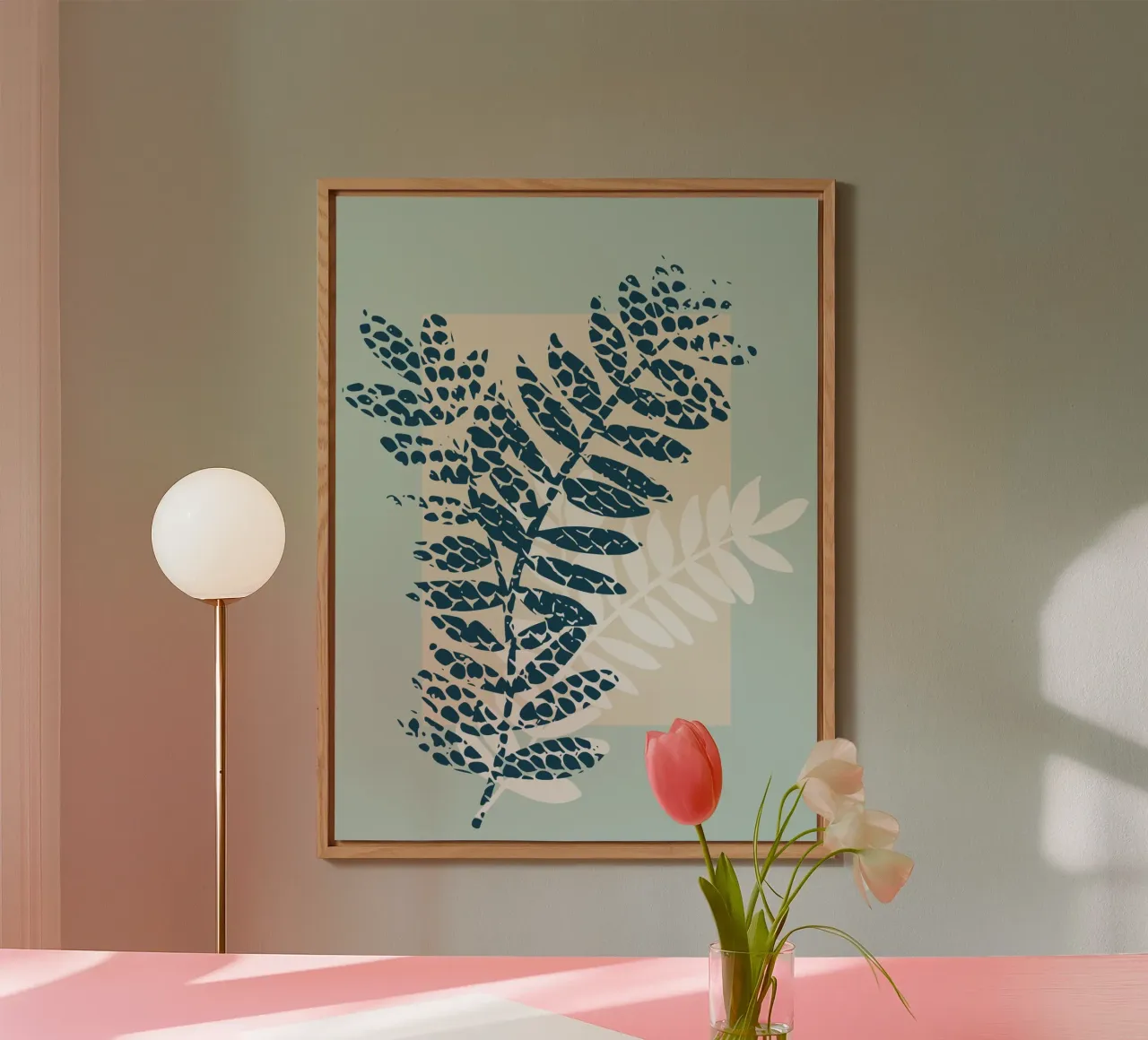 Nordic ease patterned twigs alluminio dibond da annick