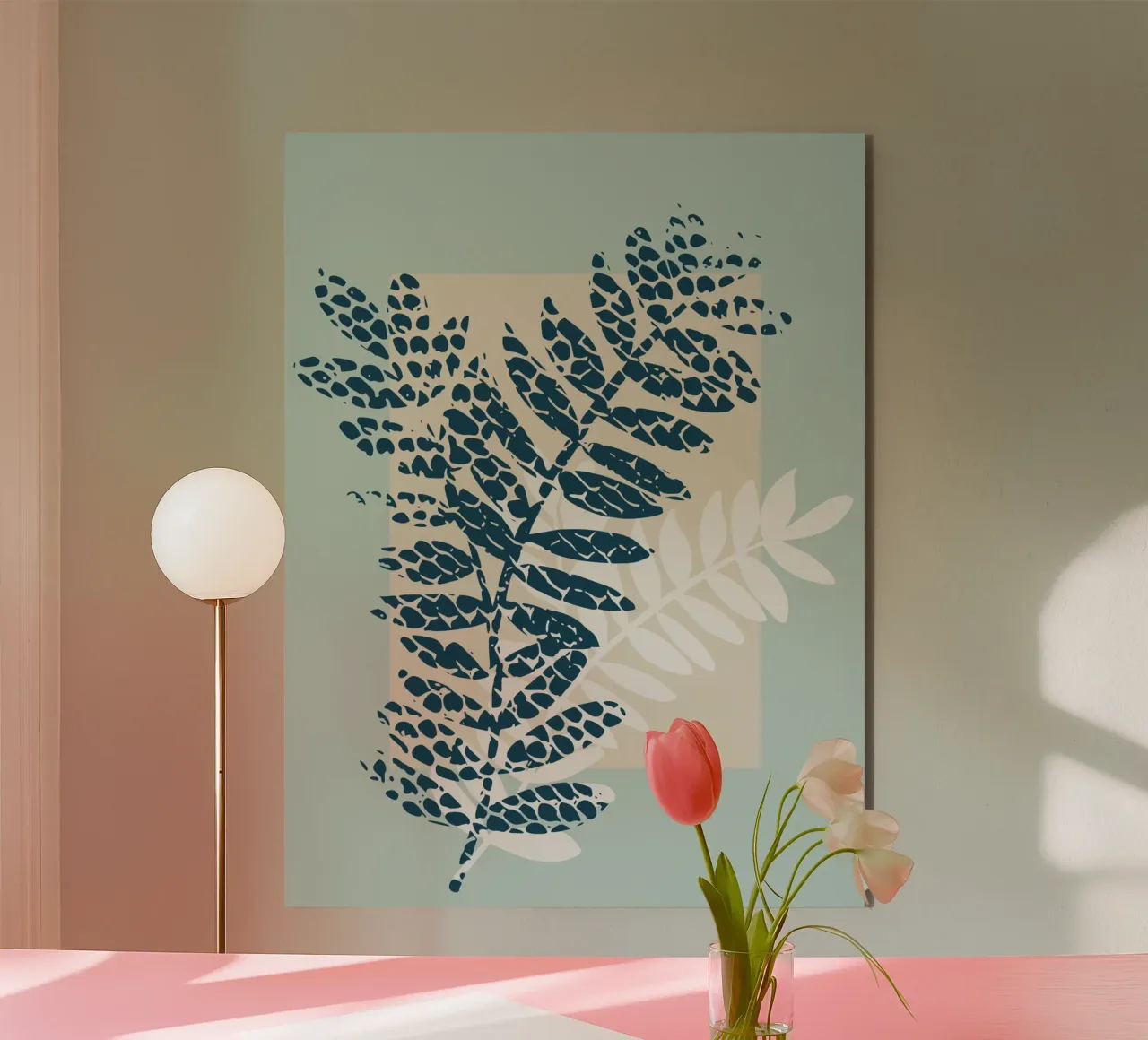 Nordic ease patterned twigs alluminio dibond da annick