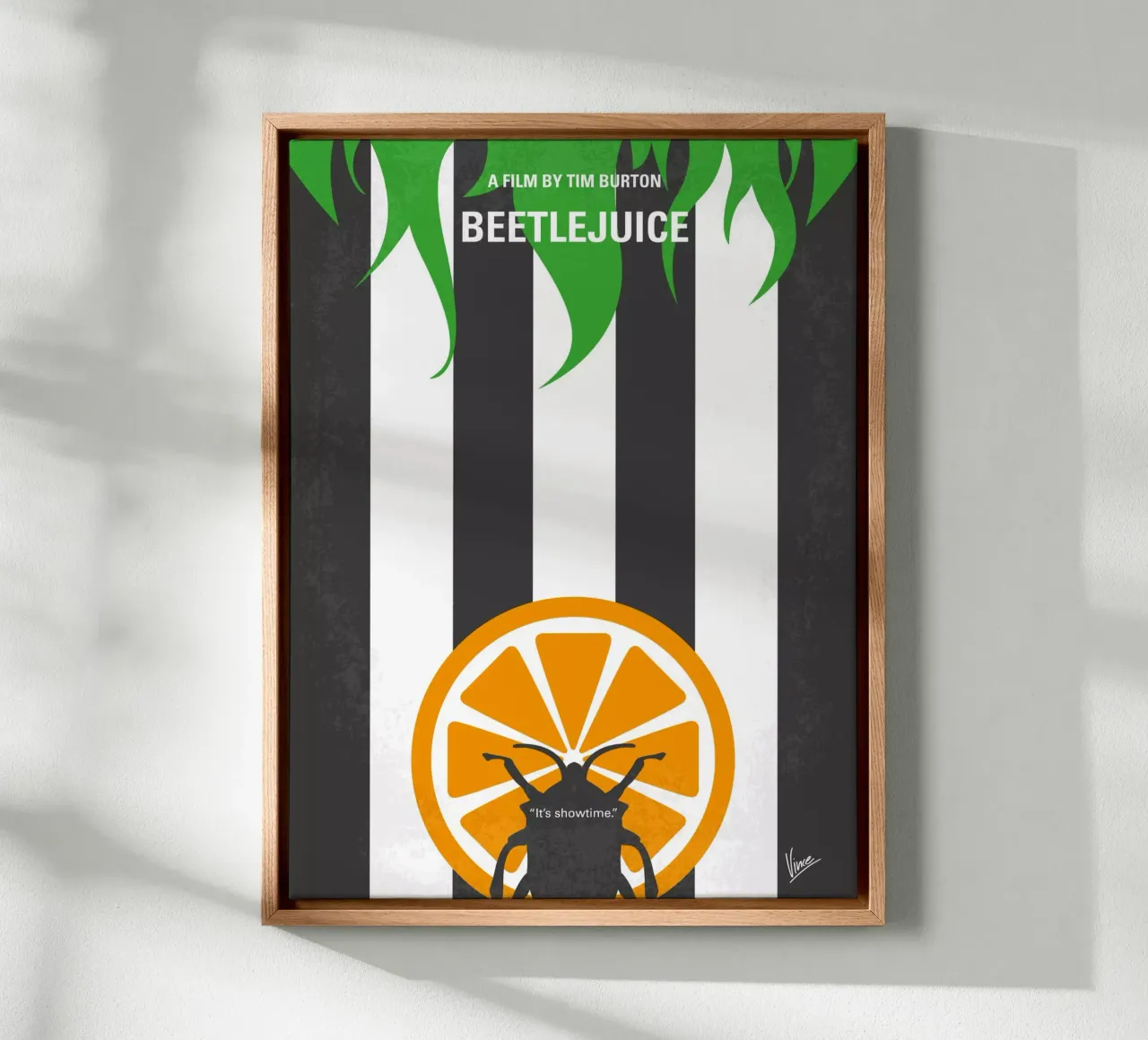 No531 My Beetlejuice minimal movie poster tela con Cornice a cassetta da Chungkong