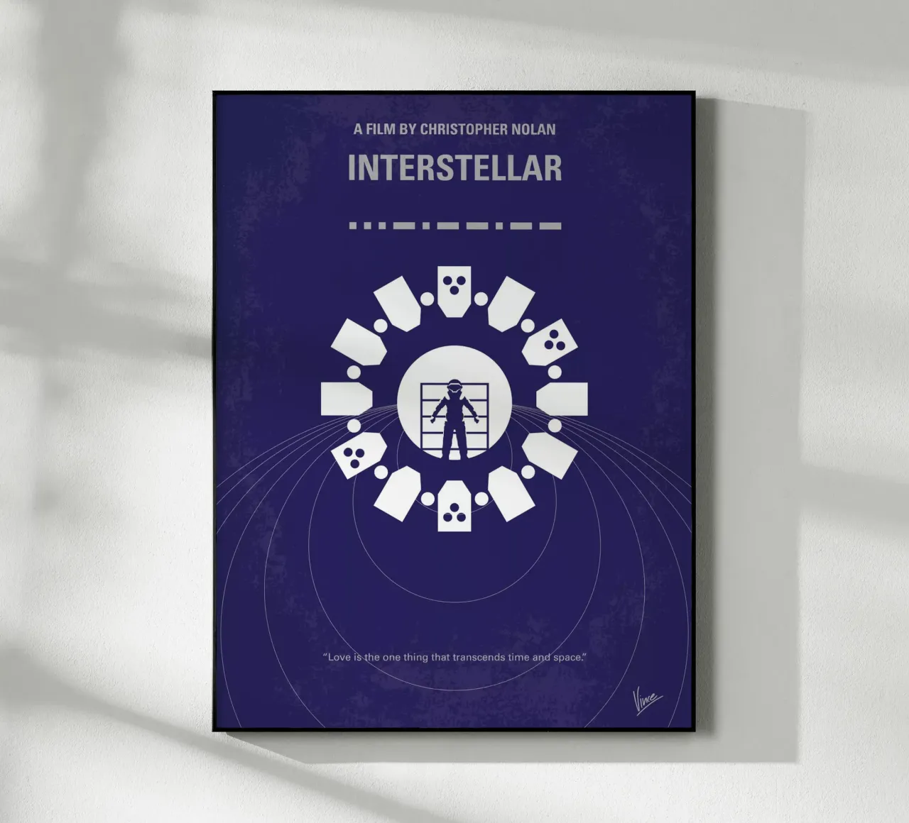 No532 My Interstellar minimal movie poster metacrilato de Chungkong