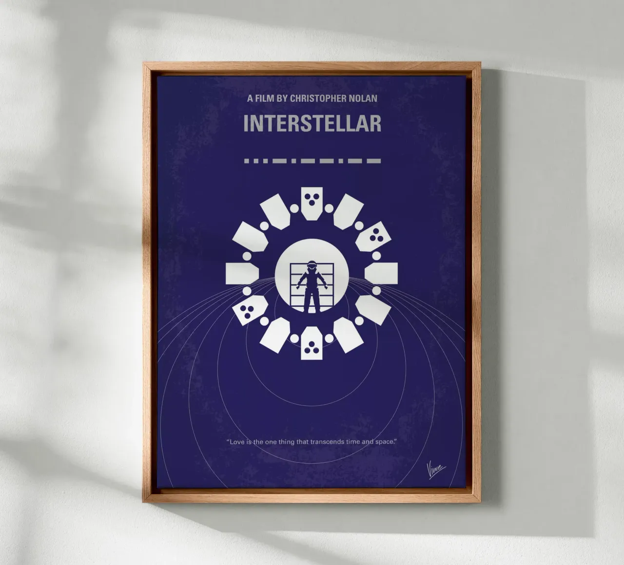 No532 My Interstellar minimal movie poster tela da Chungkong