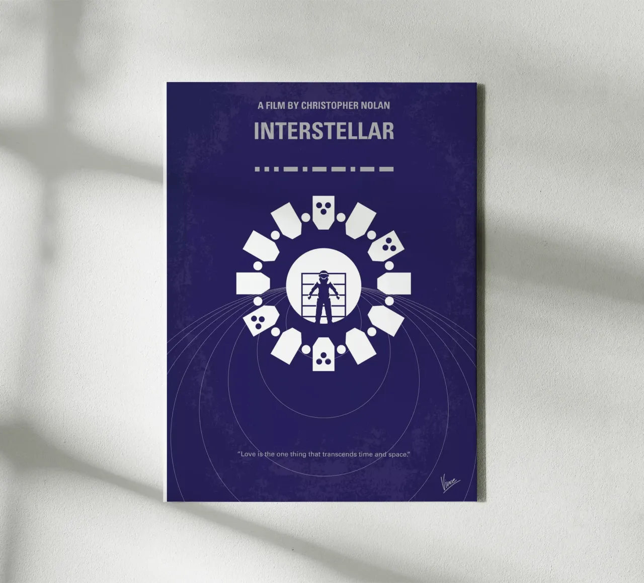 No532 My Interstellar minimal movie poster tela da Chungkong