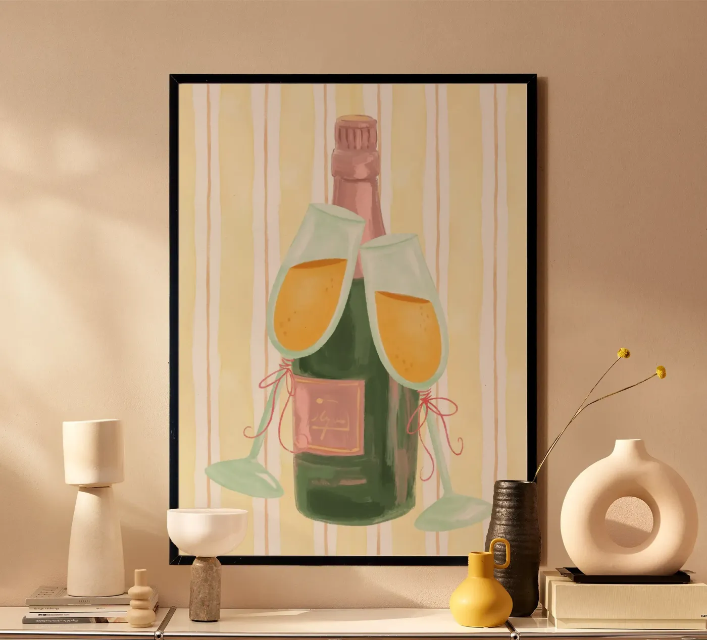 Champagne poster da Funkydays