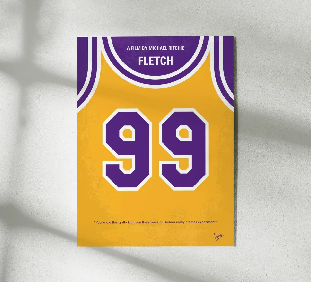 No533 My Fletch minimal movie poster plexiglass da Chungkong