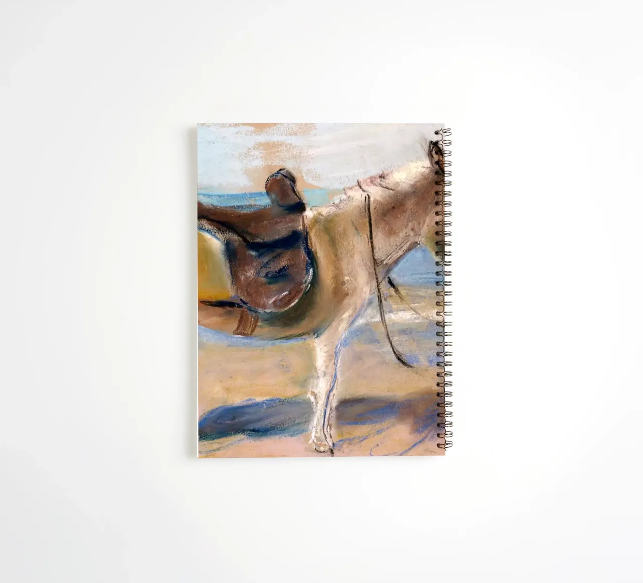 Max Liebermann: Donkey on the beach of Noordwijk. 1908 spiral notebook by ARTOTHEK