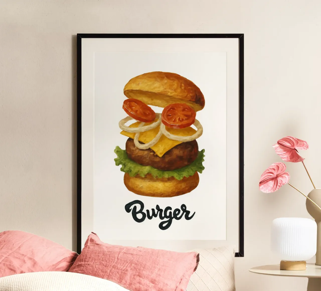 Burger poster by Funkydays