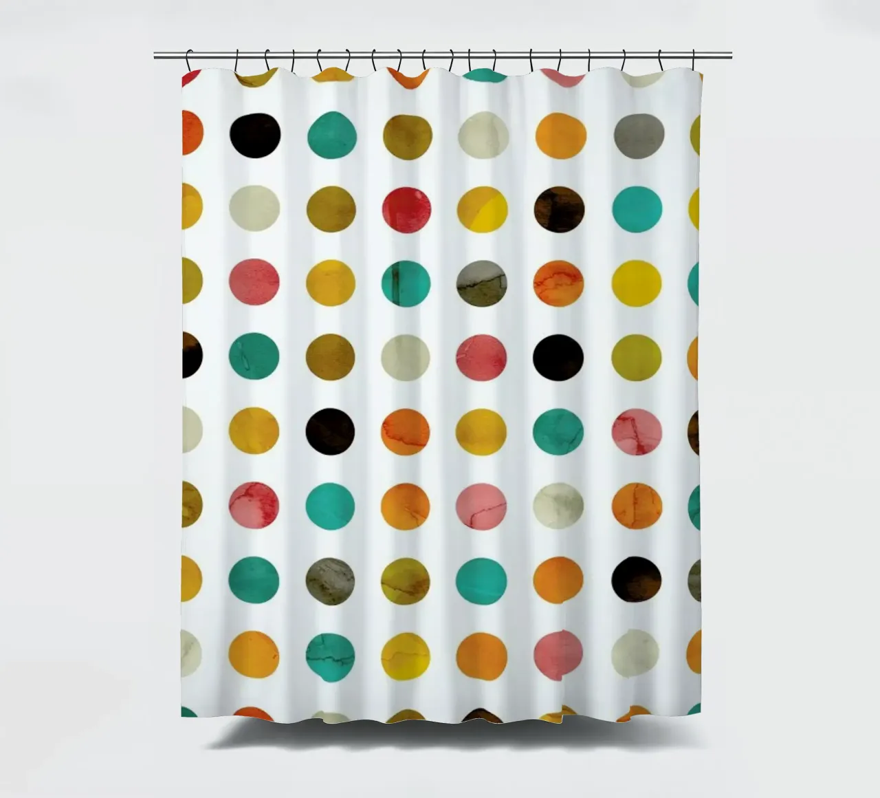 Autumnal Polka Dot Duschvorhang von cafelab