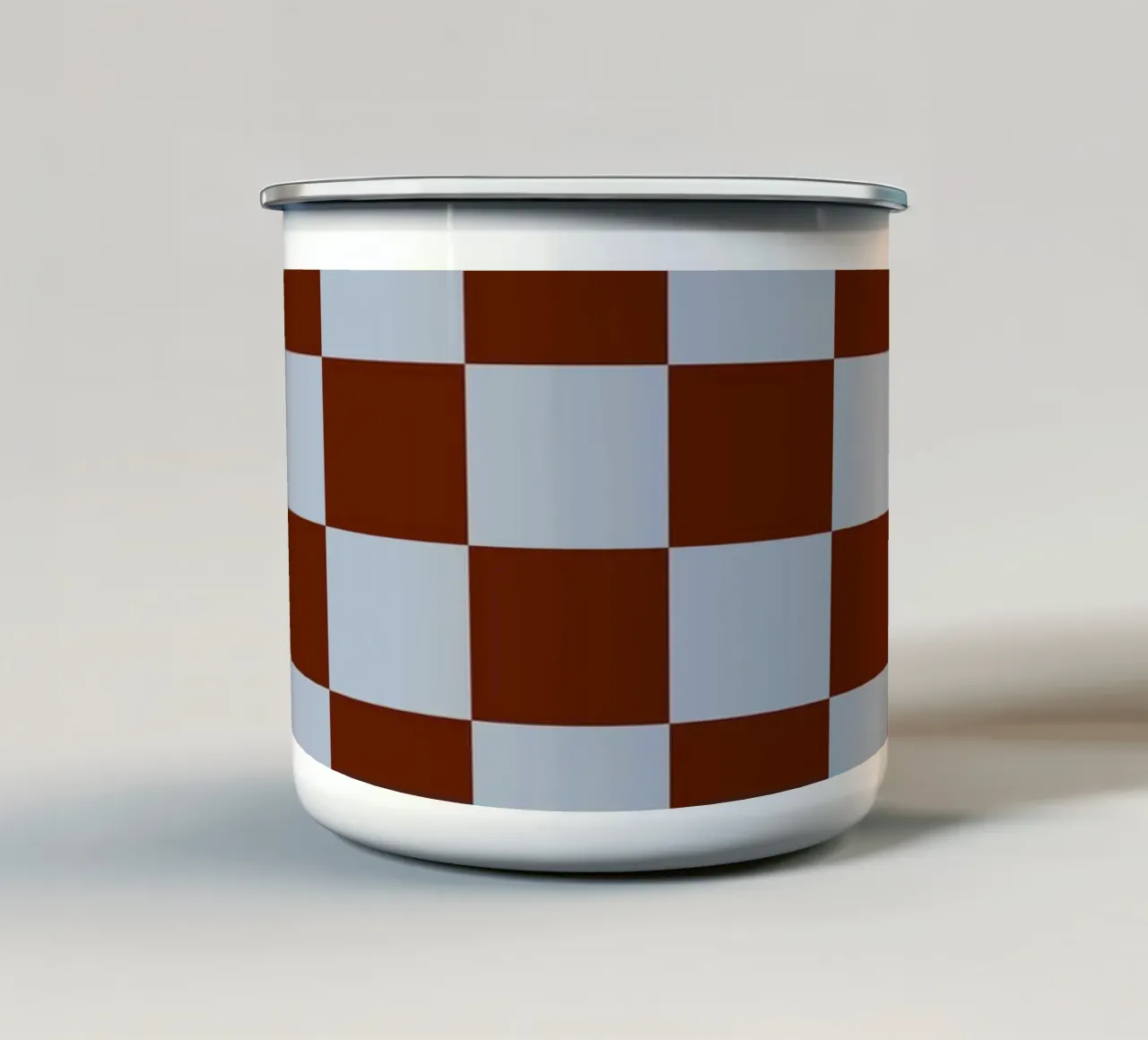 Scacchiera I - Blu Marrone tazza in smalto da Galaxy Eyes