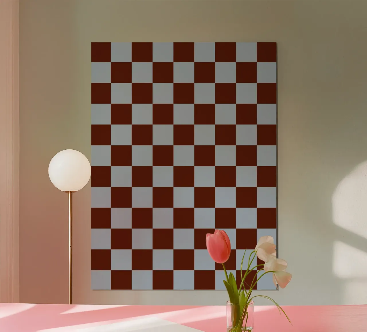 Scacchiera I - Blu Marrone poster da Galaxy Eyes