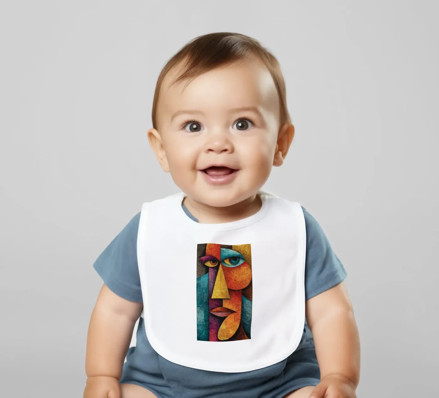Face Babylätzchen von Art Unleashed