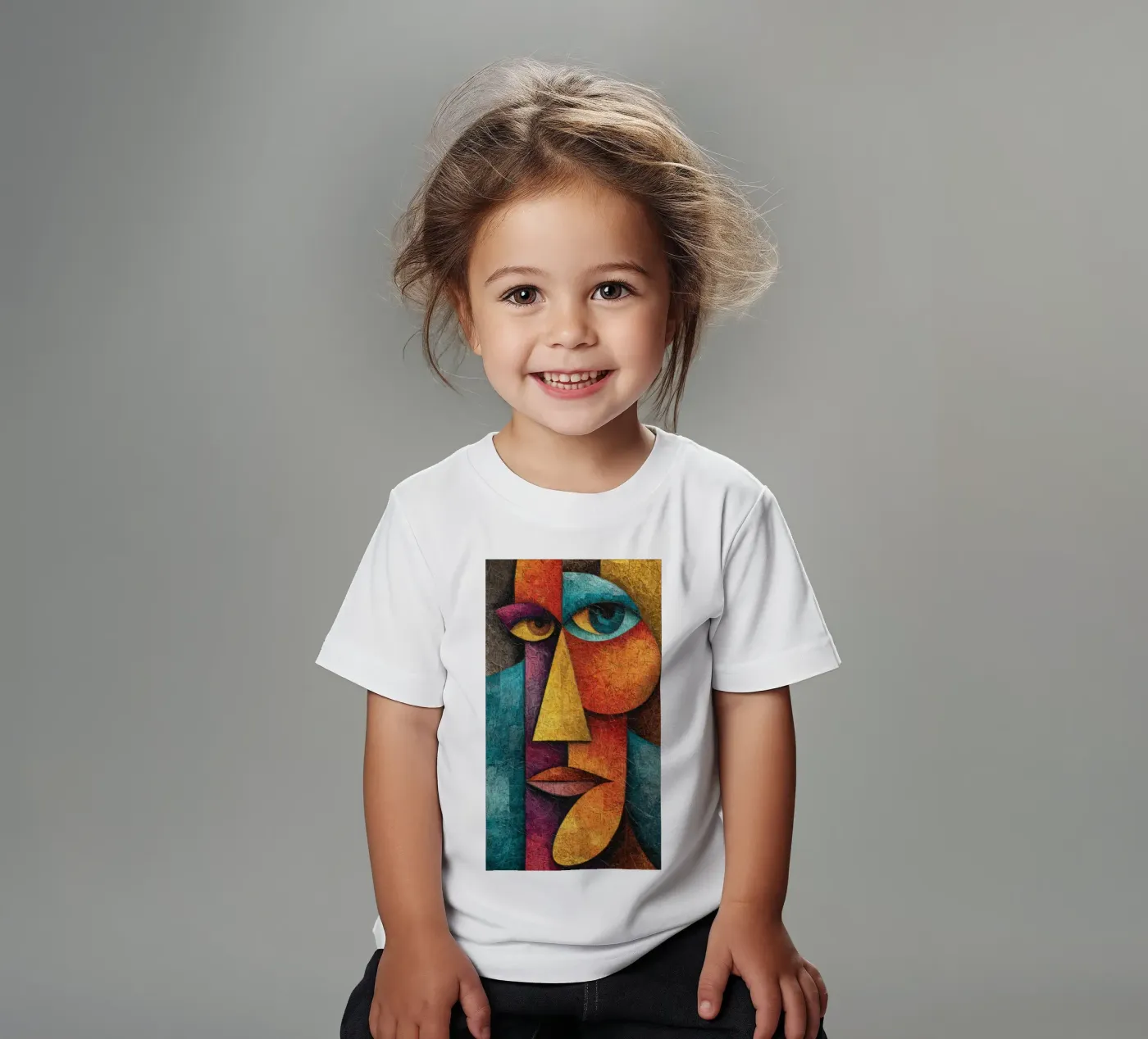 Face t-shirt bambini da Art Unleashed