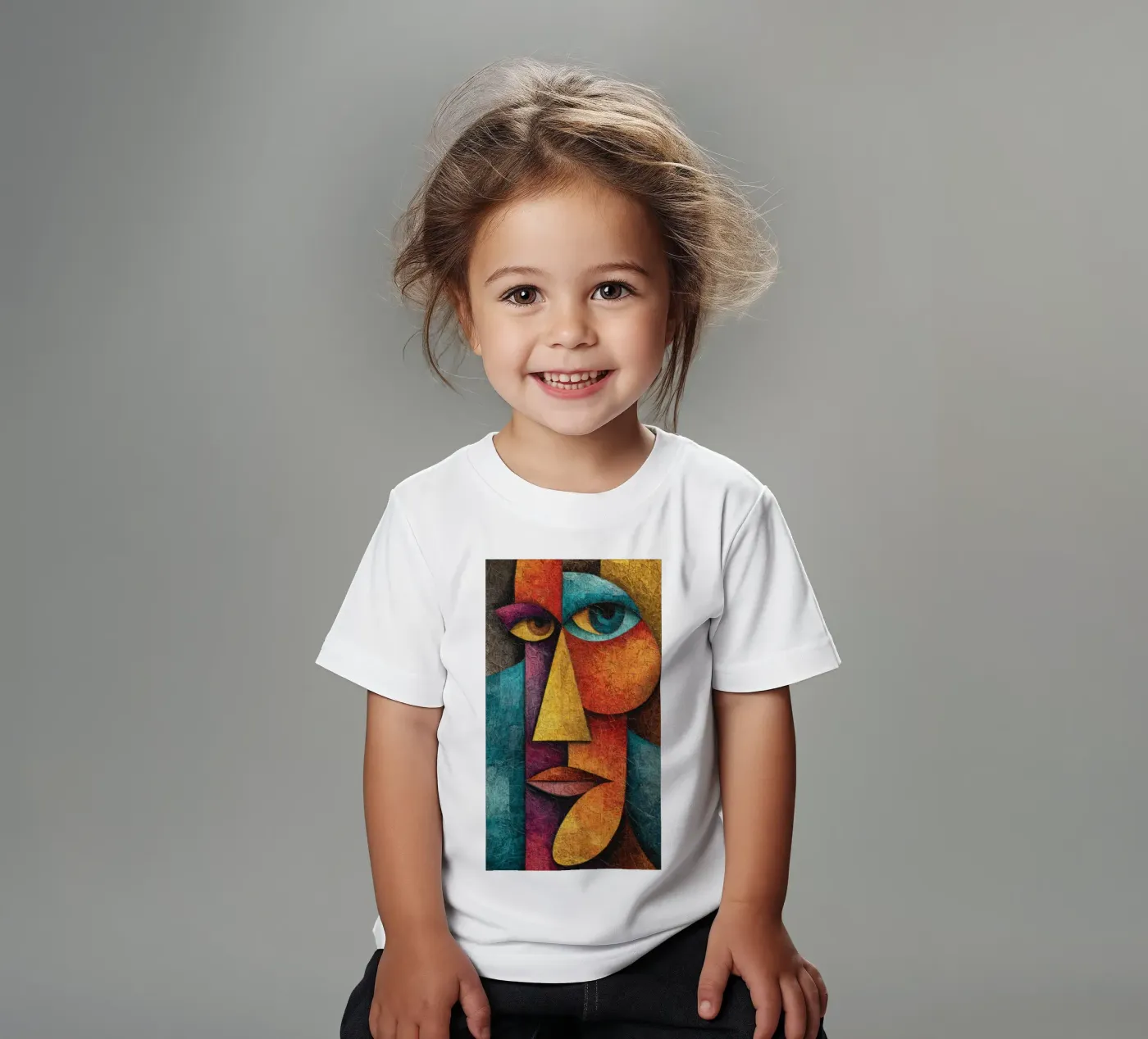 Face t-shirt bambini da Art Unleashed